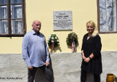 Kerék Imre költő, műfordító, tanár, Háromfa Község díszpolgára tiszteletére készült emléktábla felavatása